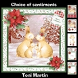 Rabbit family christmas mini kit & decoupage