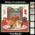 Cats by the fire christmas mini kit & decoupage