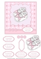 Cute Little Shoes - Baby Girl Topper & Decoupage