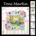 Butterfly garden scene card mini kit & decoupage