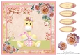 New Baby Girl Card Topper & Decoupage