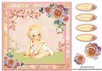 New Baby Girl Card Topper & Decoupage