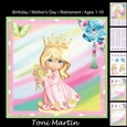 Princess card mini kit & decoupage - Ages 1-10