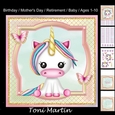 Little rainbow unicorn card mini kit & decoupage - Ages 1-10