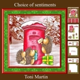 Christmas Hedgehogs Post Box Card Mini Kit & Decoupage