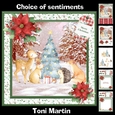 Christmas animals mini kit & decoupage