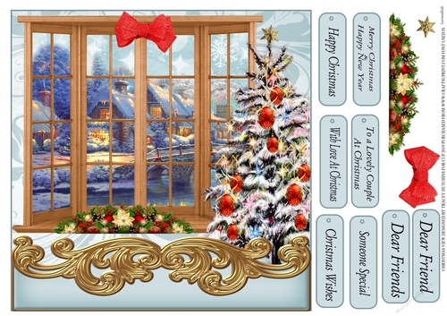 A CHRISTMAS VIEW MULTI SENTIMENT, FRIEND,COUPLE,SOMEONE SPECIAL etc