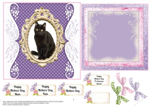 JUST ADD GLUE CONCEPT CARD MOTHERS DAY NO VERSE 1