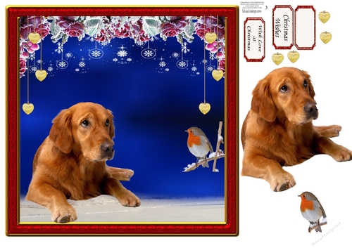 CHRISTMAS CUTIE 4 GOLDEN RETRIEVER
