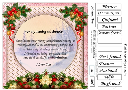 FOR MY DARLING @ CHRISTMAS pink