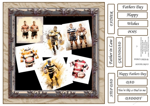 RUGBY  MONTAGE FATHERS DAY