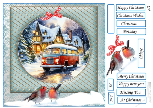 FRIENDS & FAMILY CAMPERVAN AT CHRISTMAS 1