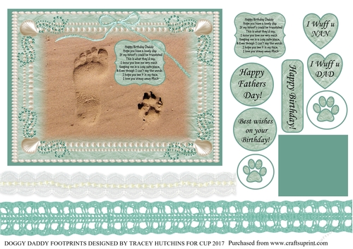 DOGGY DADDY CARD FROM THE DOG GREAT DOGGY VERSE