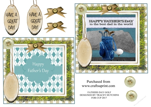 FATHERS DAY GOLF TOPPERS X 2