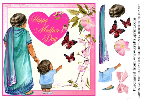 LADY IN SARI MOTHERS DAY