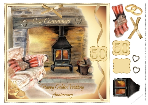 GOLDEN WEDDING ANNIVERSARY COSY CONTENTMENT