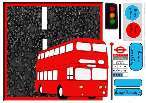 3D BUS DRIVER - UNISEX - UNIVERSAL - BIRTHDAY