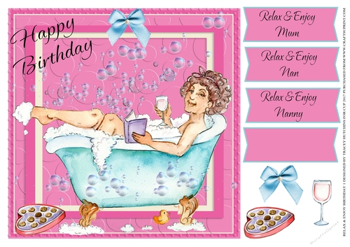 RELAX & ENJOY BIRTHDAY 1 MUM-NAN-FRIEND