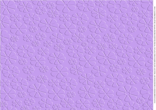 FAUX EMBOSSED CARD LILAC FLOWERS - THE BEST AND MOST CONVINCING I HAVE EVER SEEN