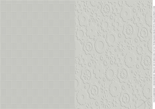 FAUX EMBOSSED CARD SILVER/GREY GOGS & CHECKERPLATE ALLOY - THE BEST AND MOST CONVINCING I HAVE EVER SEEN