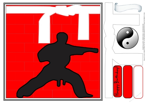 MARTIAL ARTS BIRTHDAY WHITE BELT