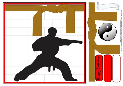 MARTIAL ARTS BIRTHDAY BROWN BELT