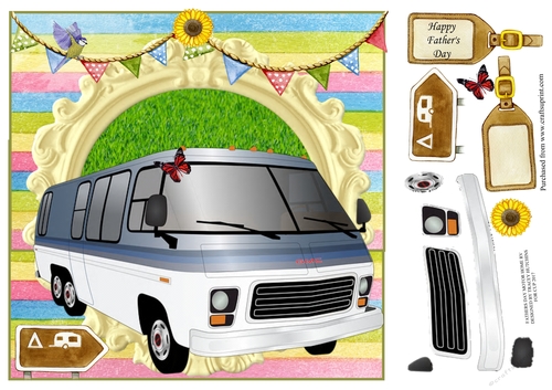 FATHERS DAY MOTOR HOME RV ROAD TRIP CAMPER VAN