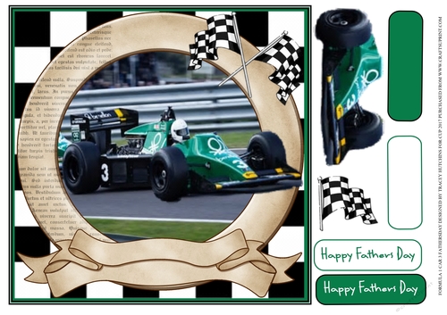 FORMULA 1 CAR 3 FATHERS DAY
