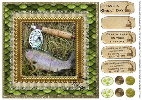 GONE FISHING 3 BIRTHDAY AND OTHER SENTIMENTS
