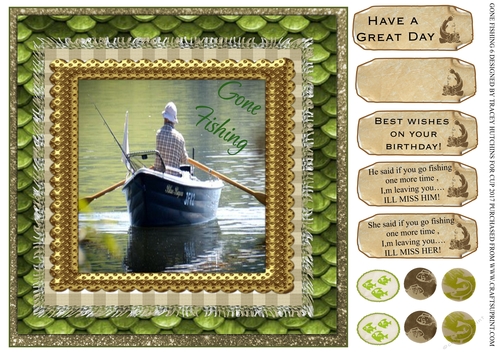 GONE FISHING 6 BIRTHDAY AND OTHER SENTIMENTS