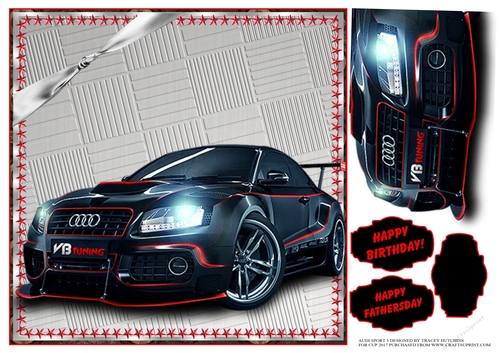 AUDI SPORT 3 BIRTHDAY - FATHERS DAY