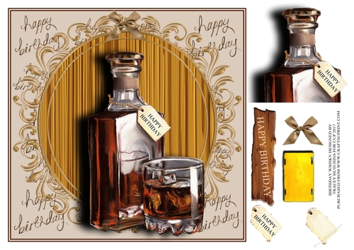 WHISKY DRINKERS BIRTHDAY SCOTCH BOURBON TIPPLE 