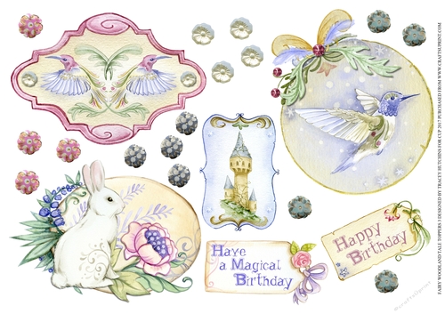 FANTASY WOODLAND/FAIRY TALE TOPPERS & BOWS,CANDY RIBBON ETC 3