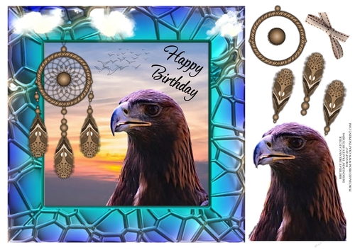 DREAM CATCHER GOLDEN EAGLE BIRTHDAY