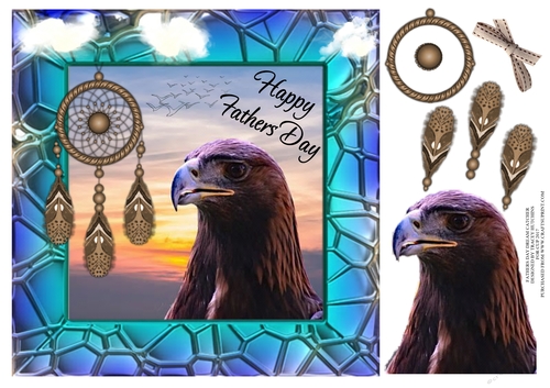 DREAM CATCHER GOLDEN EAGLE FATHERS DAY