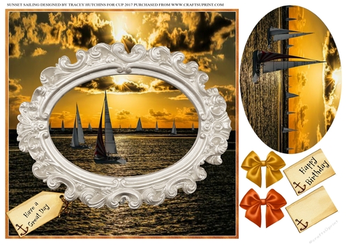 SUNSET SAILING - UNISEX & CHOICE OF SENTIMENTS