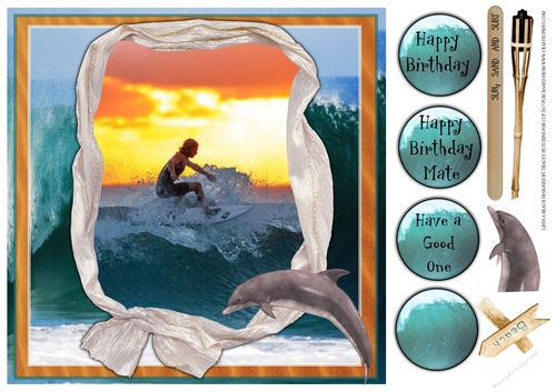 SURFING HAPPY BIRTHDAY MATE !