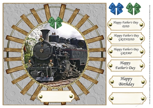 STEAM TRAIN BIRTHDAY ETC