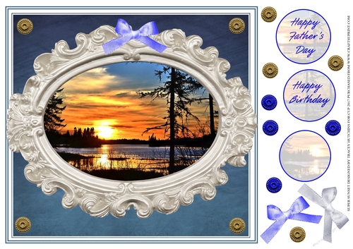 SUPER SUNSET- BIRTHDAY / FATHERS DAY / BLANK SENTIMENTS