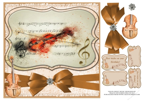 VIOLIN SWEET MUSIC BIRTHDAY UNISEX
