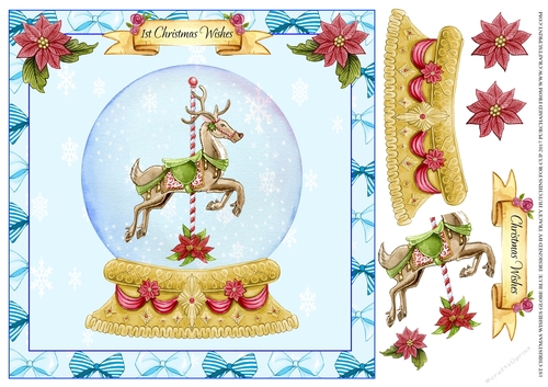 1st CHRISTMAS WISHES / CHRISTMAS WISHES BOY 8x8
