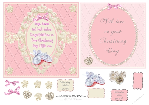 CHRISTENING GIRL FAB SENTIMENT/VERSE 6x6 CONCEPT SHEET