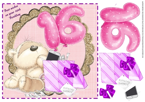 16th PHONE BIRTHDAY GIRL