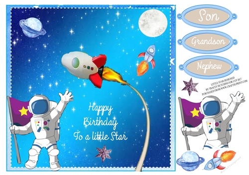 LITTLE STAR SPACE BIRTHDAY