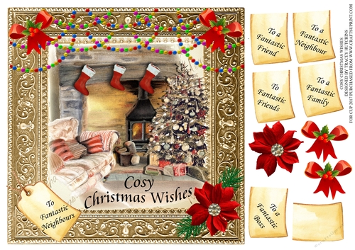COSY CHRISTMAS WISHES - FRIEND/S NEIGHBOUR/S FAMILY BOSS ETC