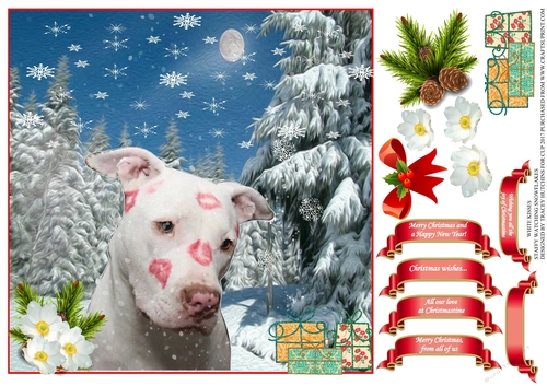 WHITE STAFFY CHRISTMAS KISSES 1