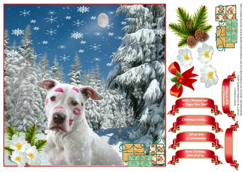 WHITE STAFFY CHRISTMAS KISSES 2
