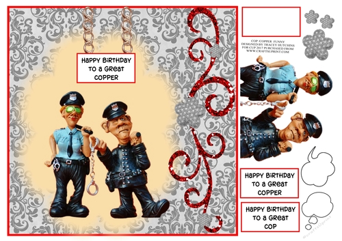 COP / COPPER POLICE BIRTHDAY FUNNY UNISEX