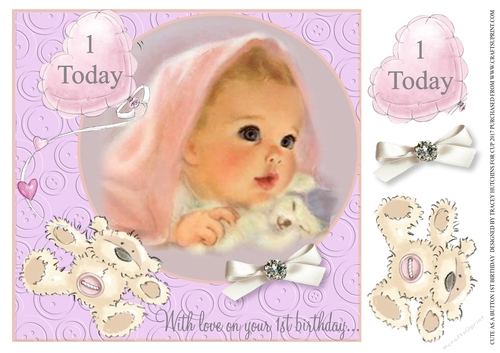 CUTE AS A BUTTON 1ST BIRTHDAY