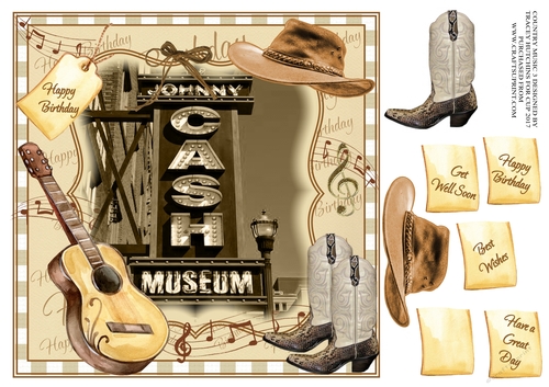 COUNTRY MUSIC 3 UNISEX JOHNNY CASH MULTI SENTIMENT